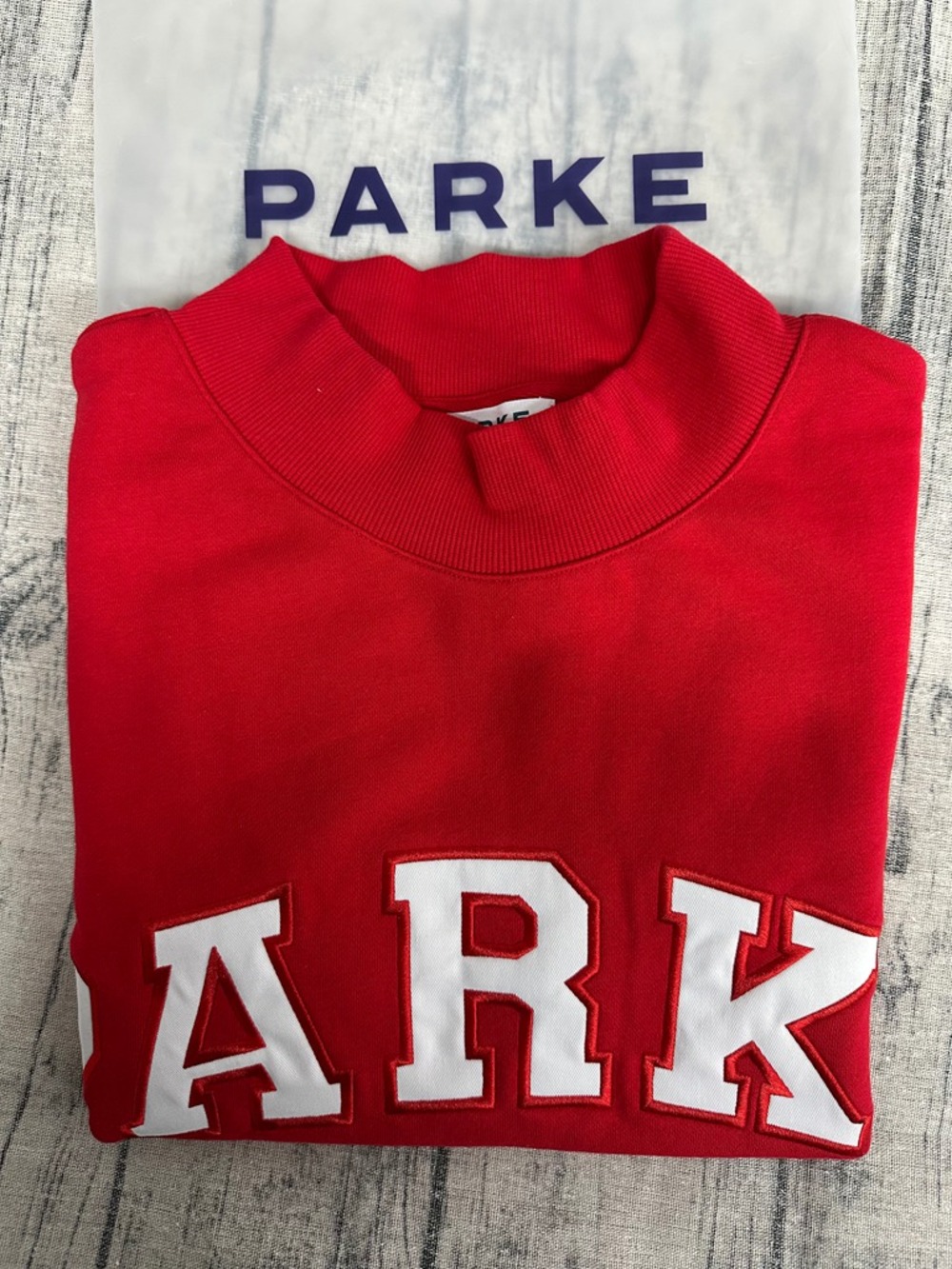 Parke Vintage College Style Red Pullover - Picture 5 of 6